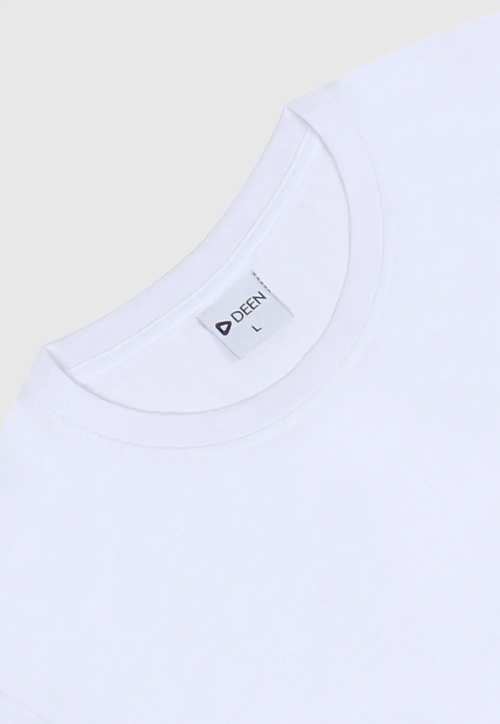 Full Sleeve White T-shirt in Cotton Blend - Image 2
