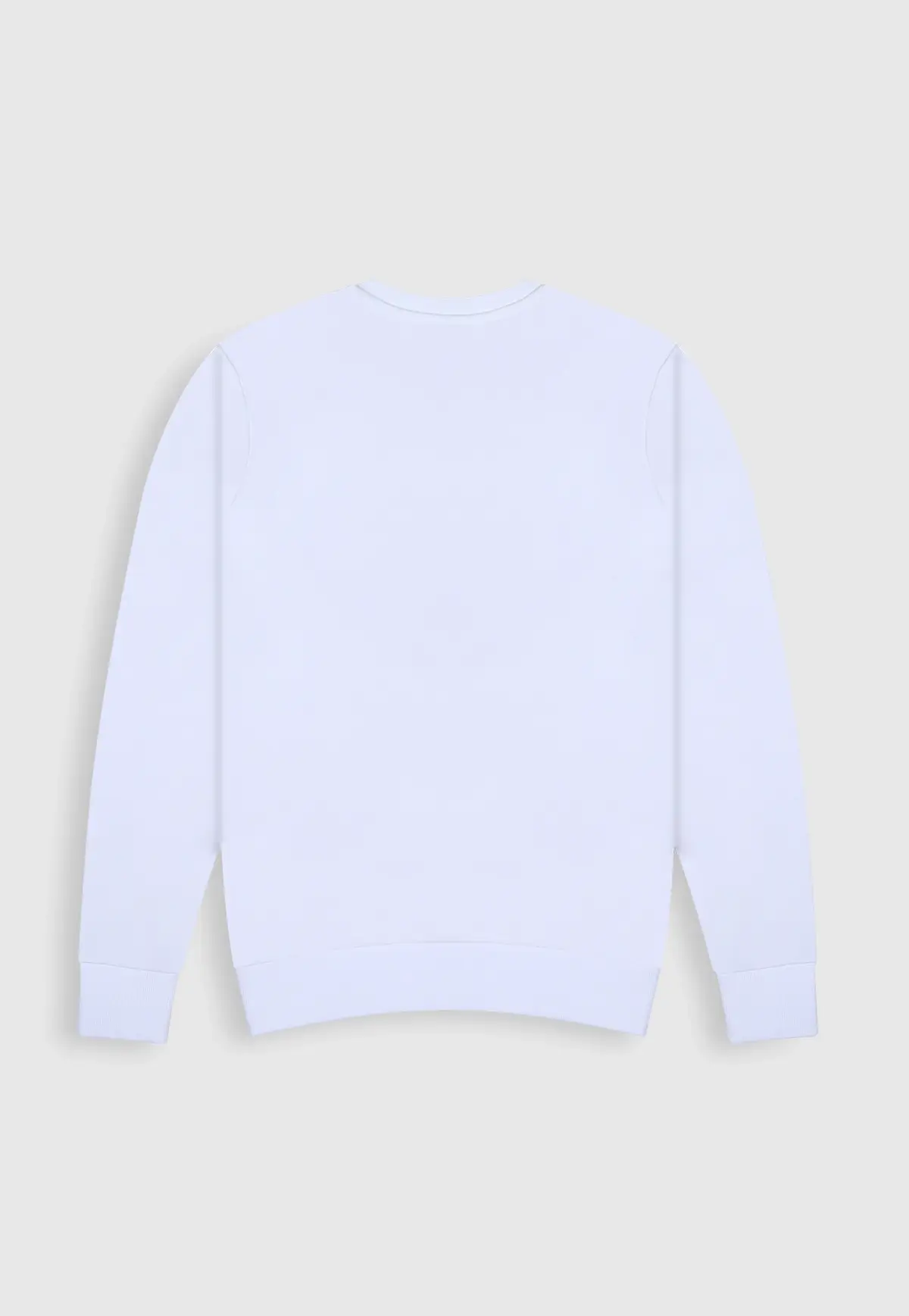 White Sweatshirt in Cotton-Terry - Image 2