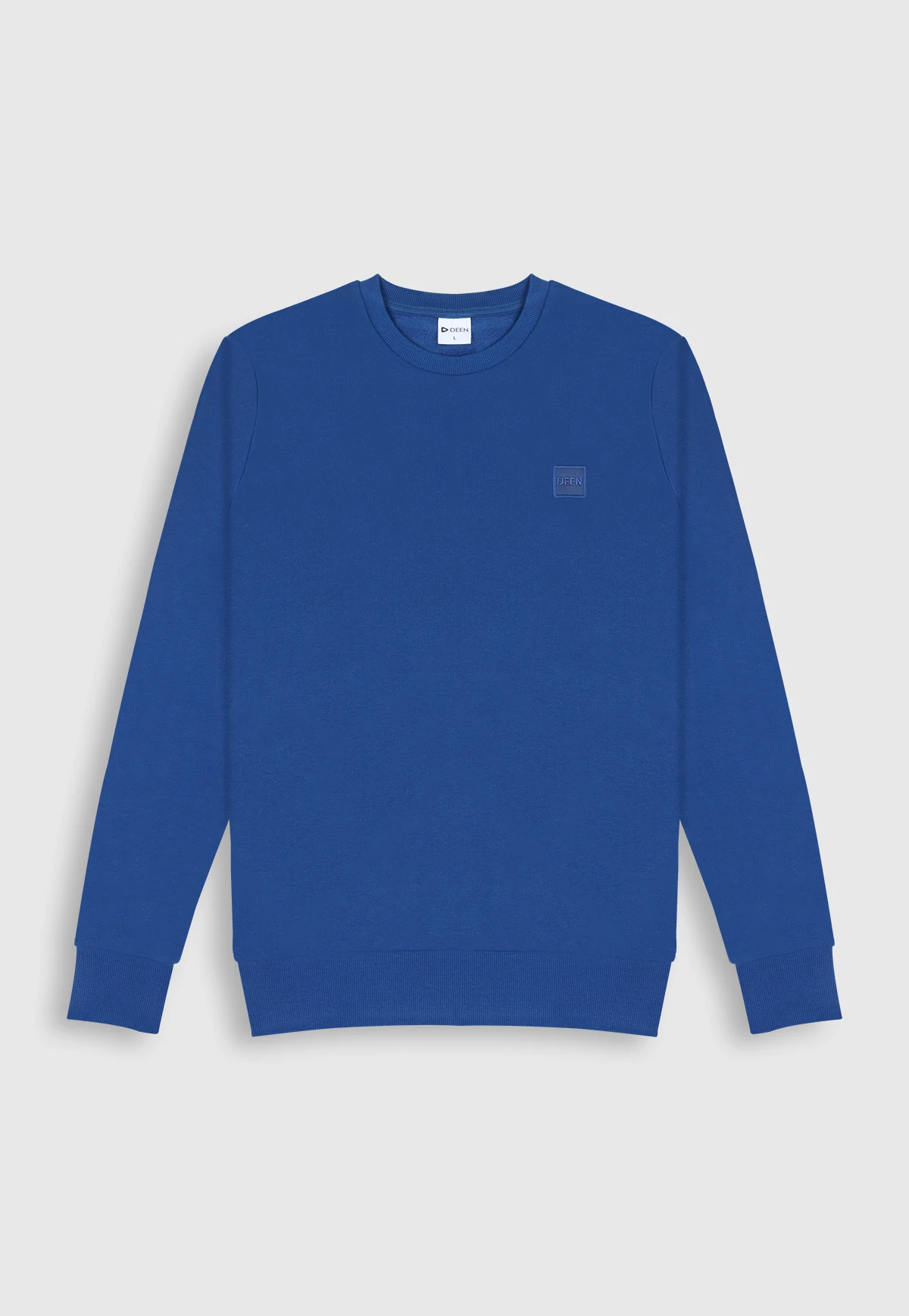 Blue Sweatshirt in Cotton-Terry