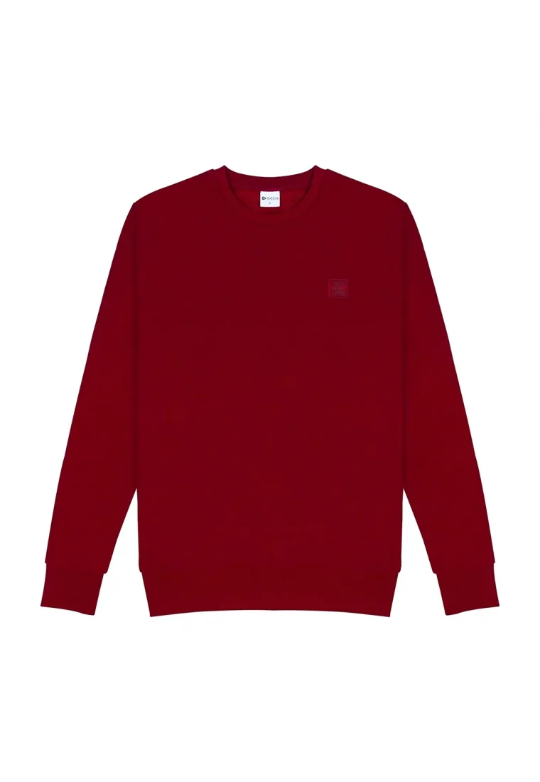 Maroon Sweatshirt in Cotton-Terry
