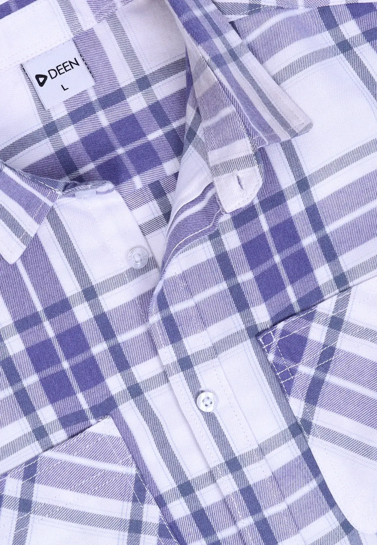 DEEN Checked Flannel Shirt 04 - Image 2