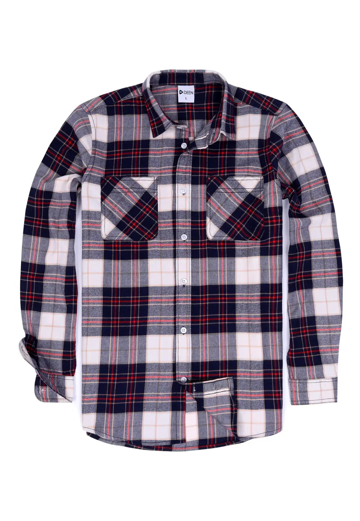 DEEN Checked Flannel Shirt 06