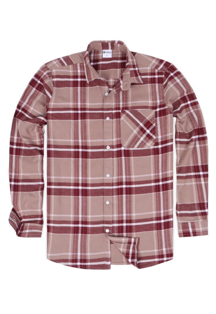 DEEN Checked Flannel Shirt 11