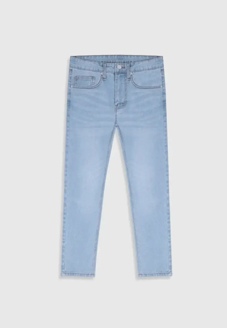 Slim Fit Indigo Ice Blue Jeans