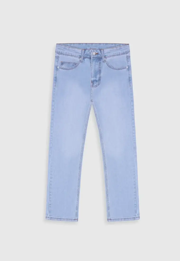Straight Fit Light Blue Jeans