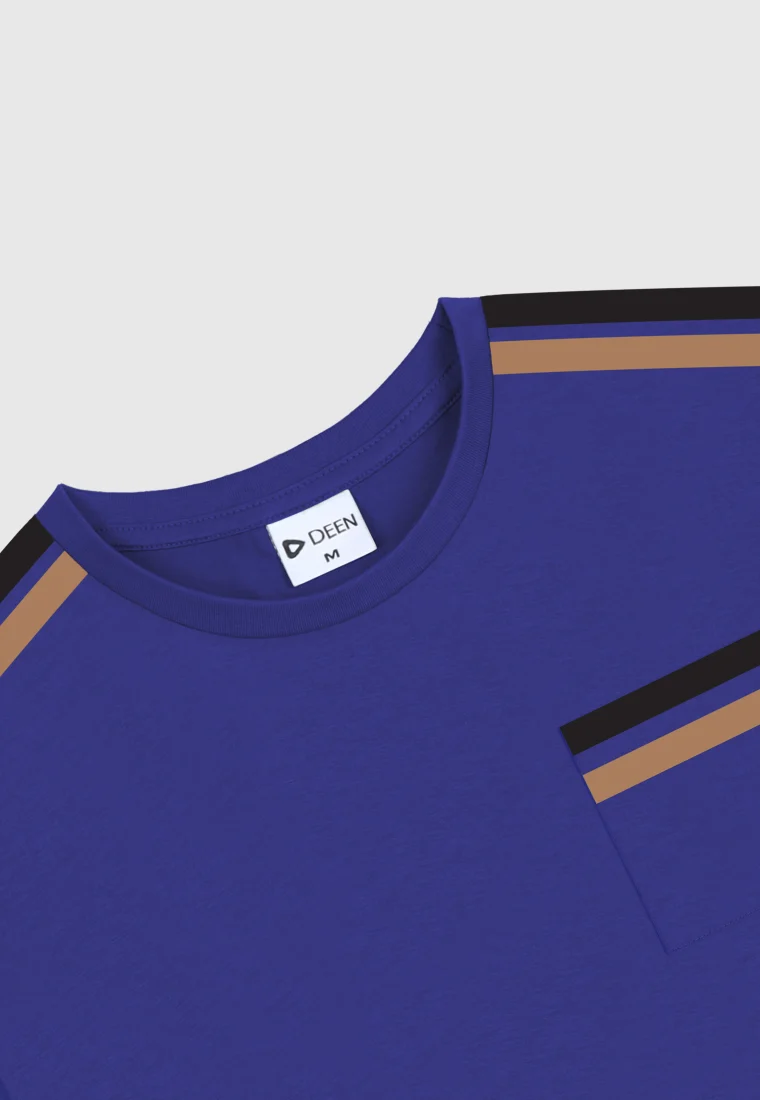 Cotton Blue T shirt with Print 361 2
