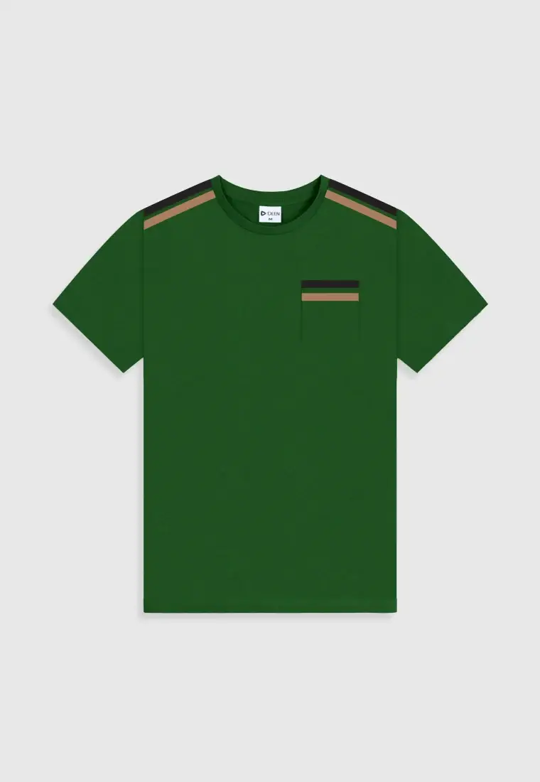 Cotton Green T-shirt with Print