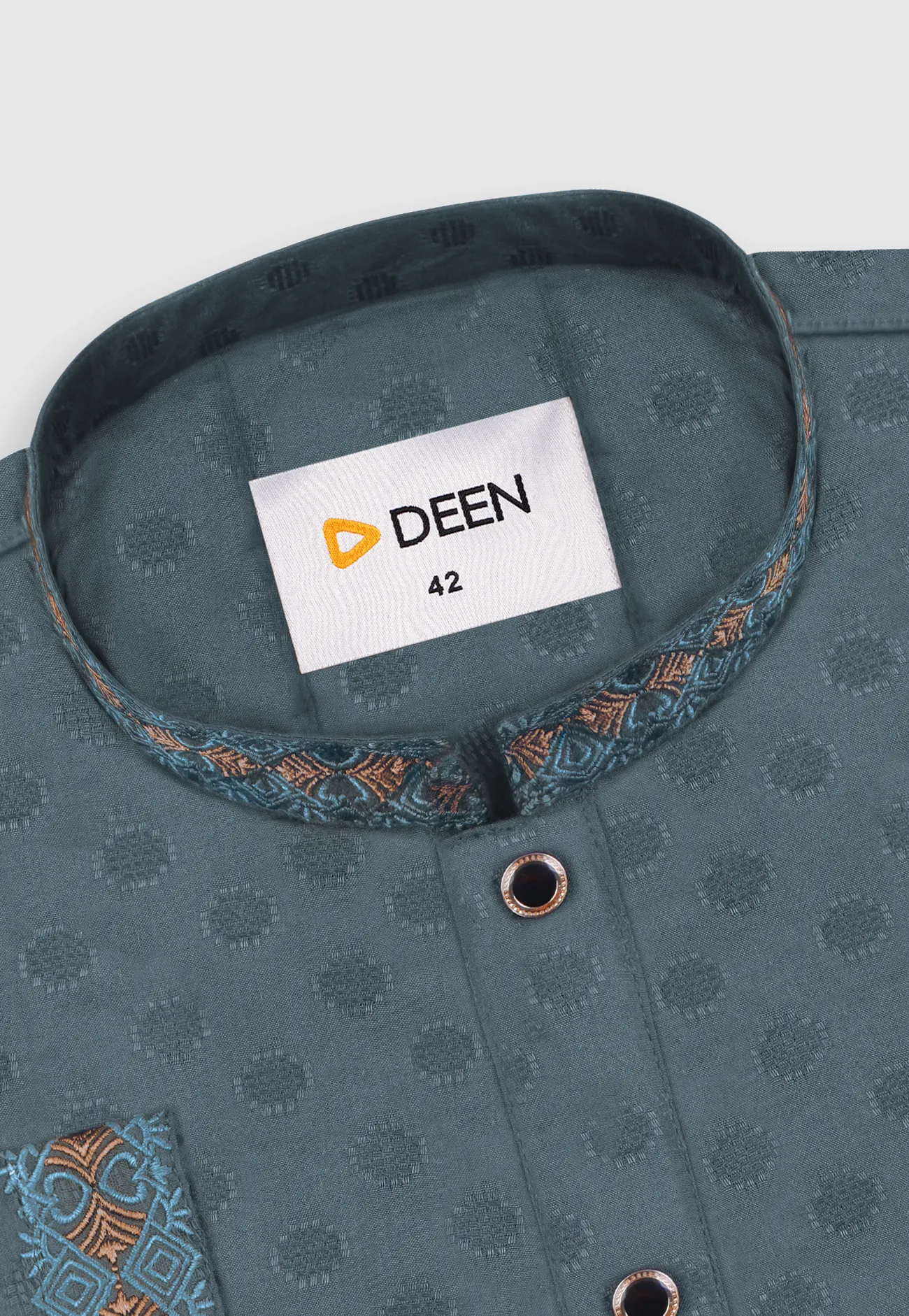 Embroidered Cotton Panjabi - Image 3