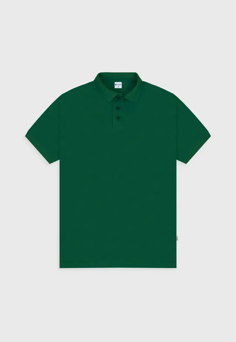 Green Polo Shirt in Cotton Pique