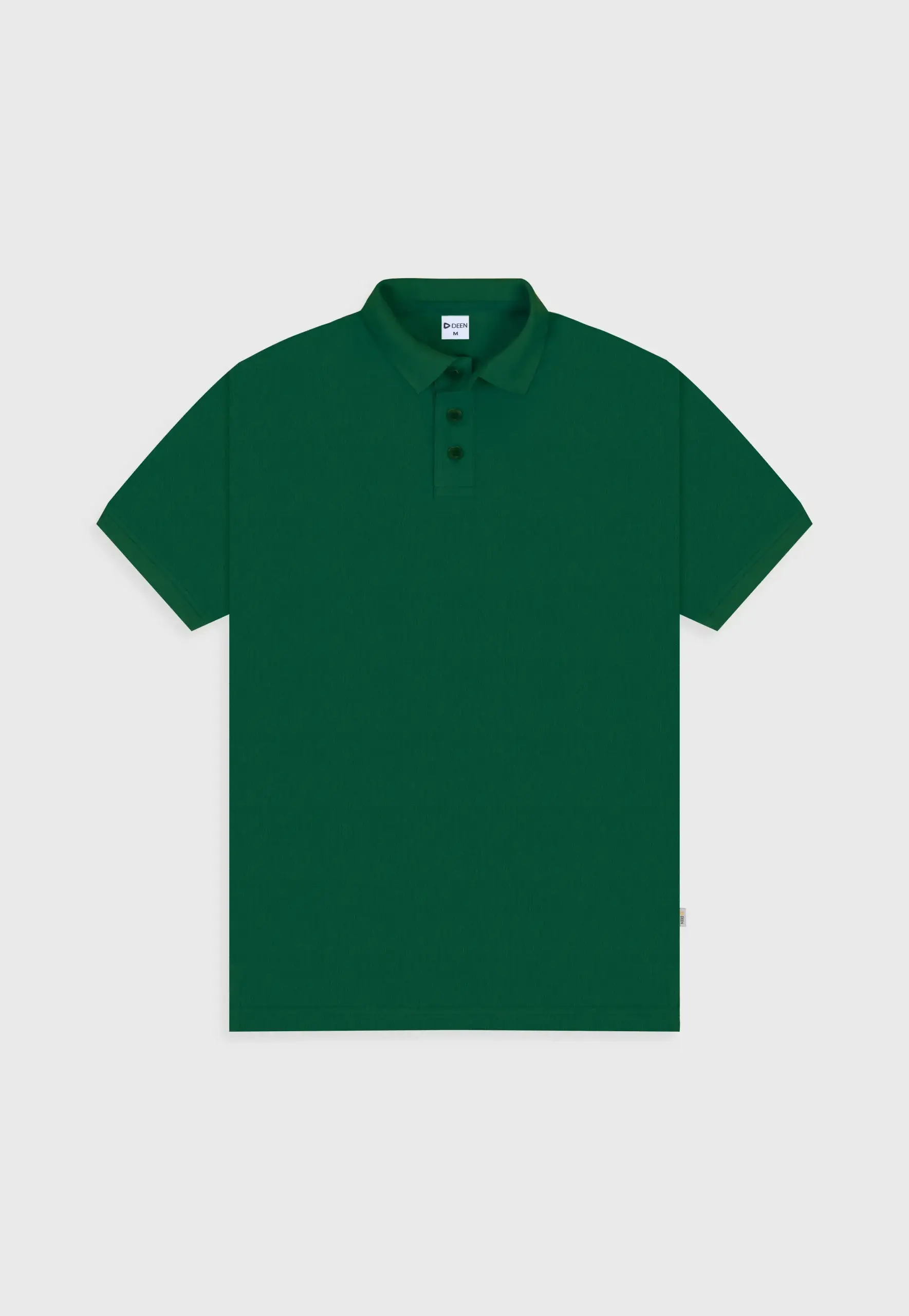 Green Polo Shirt in Cotton Pique
