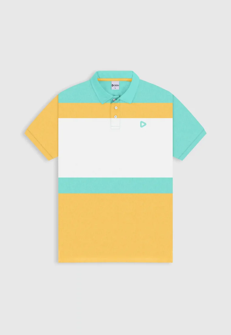 Green Stripe Polo Shirt
