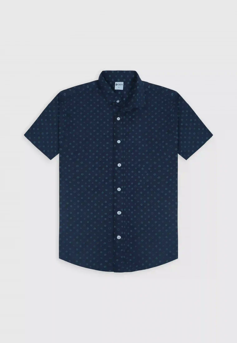 Medallion Cotton Shirt - Regular Fit