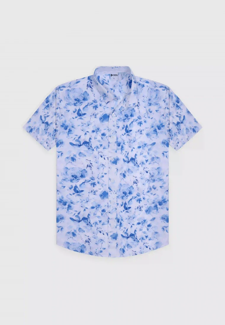 Watercolor Cotton Shirt - Regular Fit
