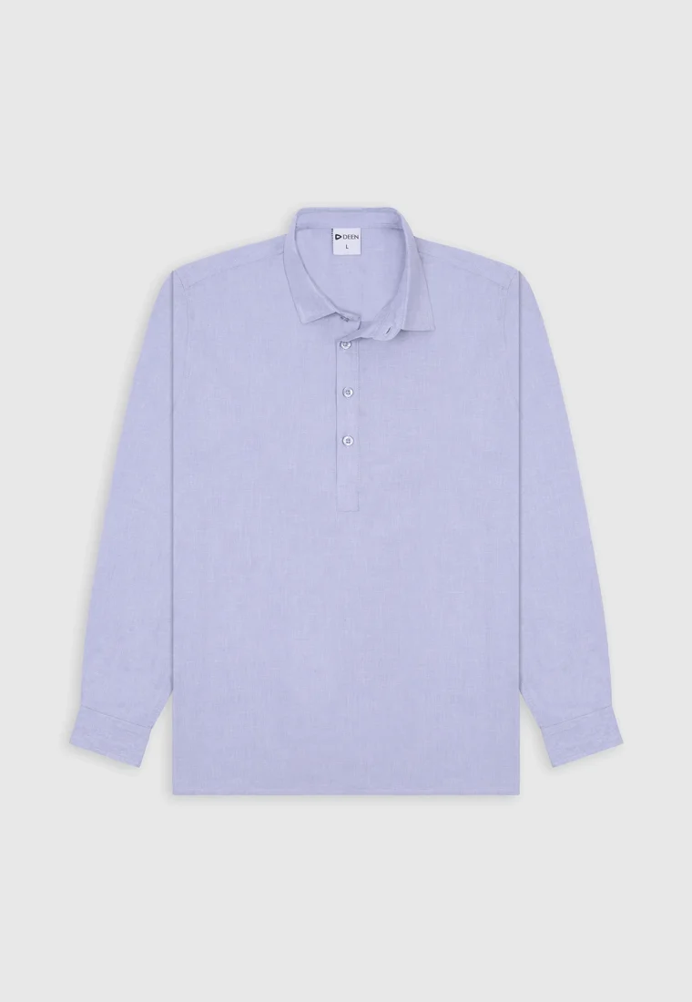 Classic Kaftan Cotton Shirt - Regular Fit