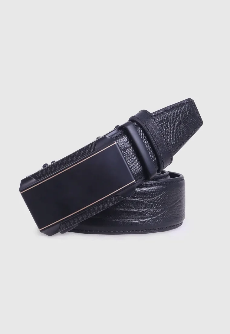 Black Leather Gear Belt