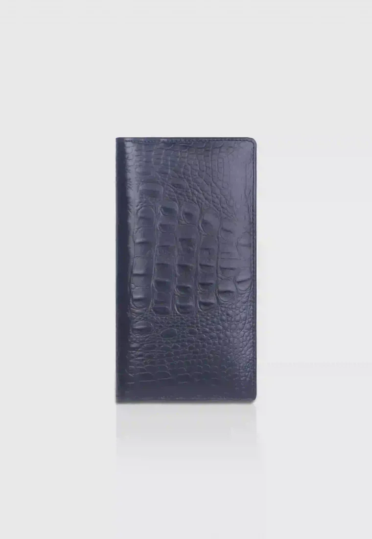 Indigo Ridge Leather Long Wallet