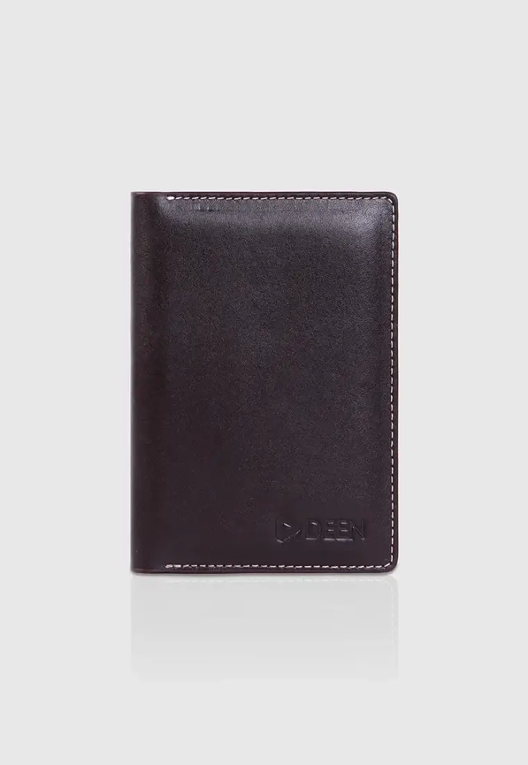 Choco Defined Leather Passport Holder