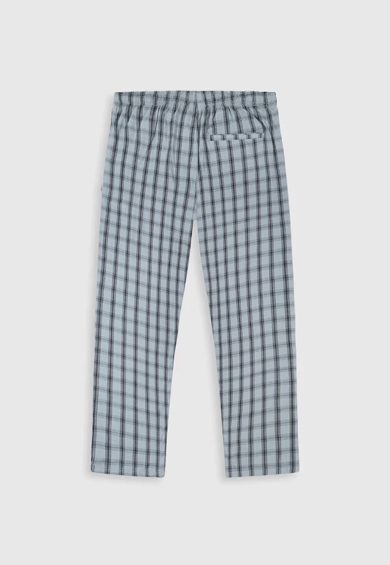 Light Grey Check Trousers – Regular Fit - Image 3