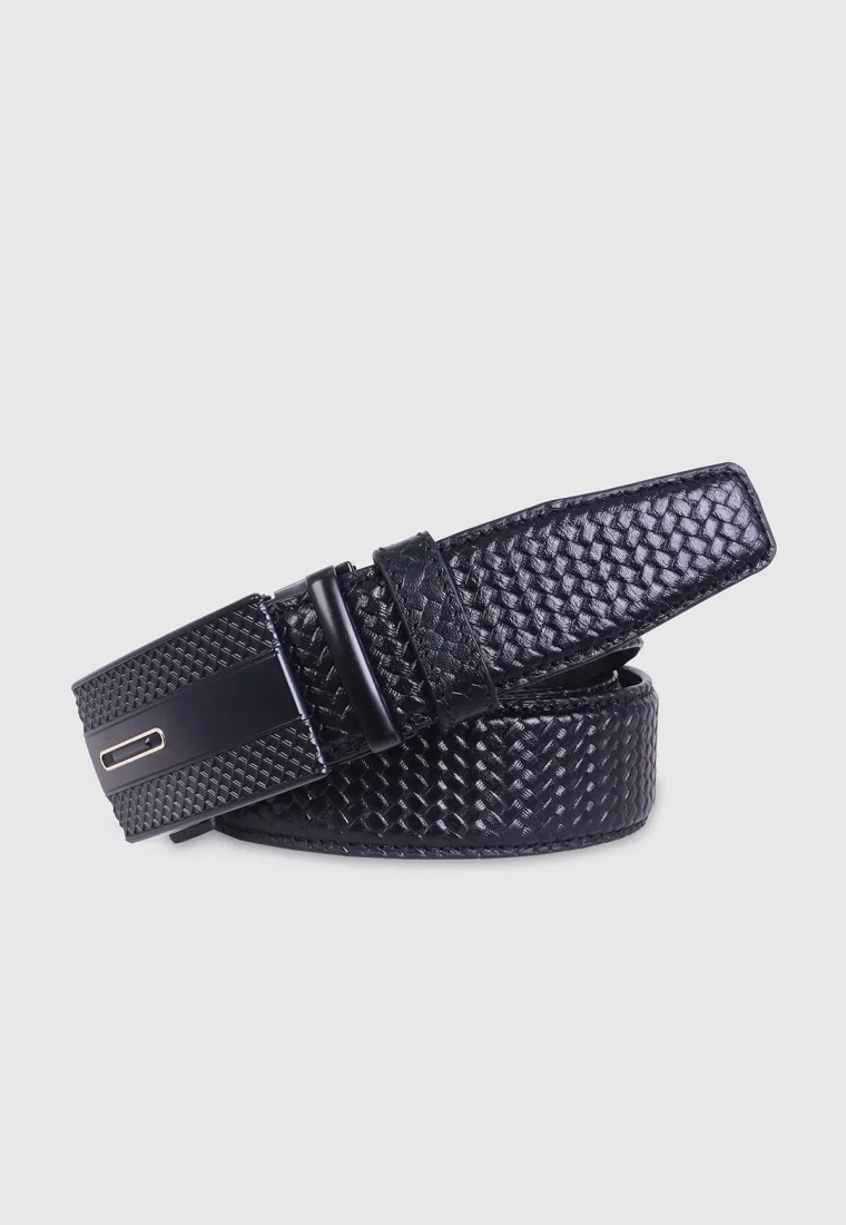 Black Leather Gear Belt