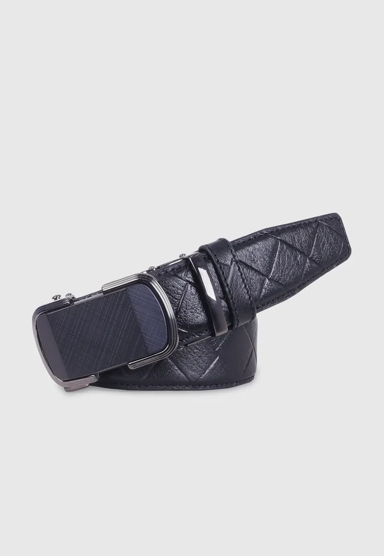 Black Leather Gear Belt
