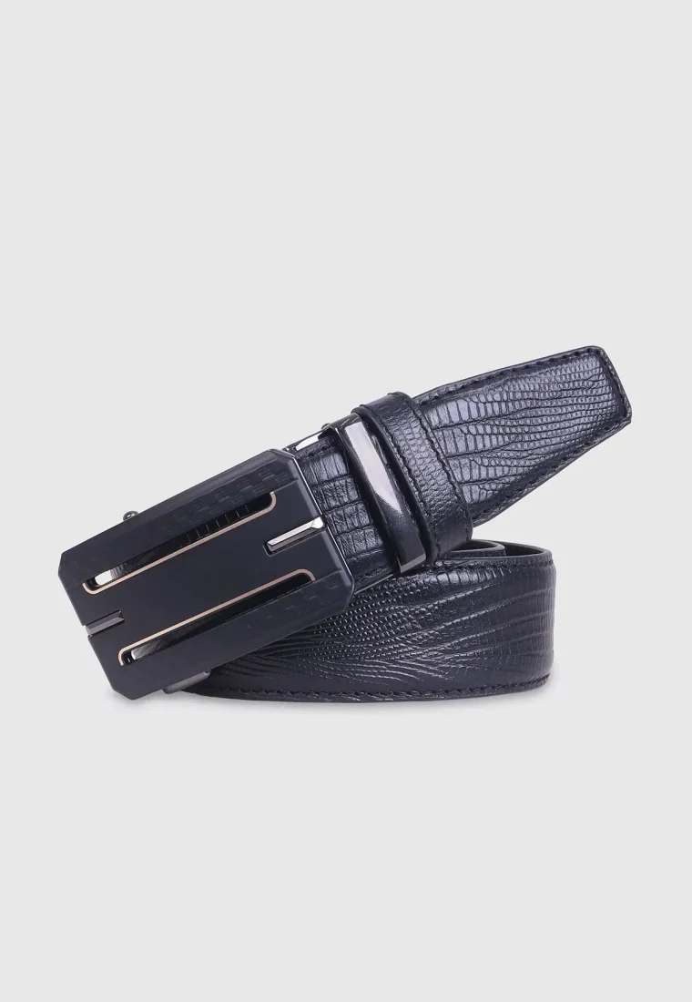 Black Leather Gear Belt