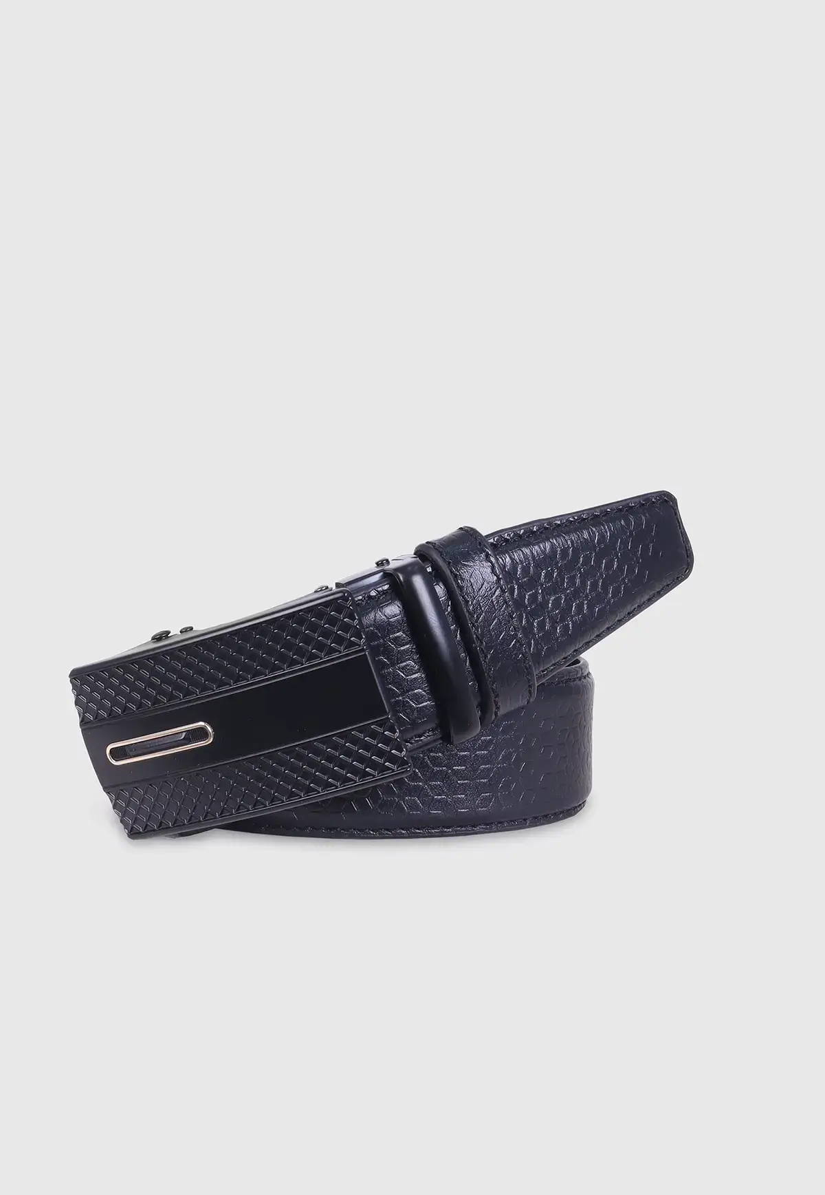 Black Leather Gear Belt