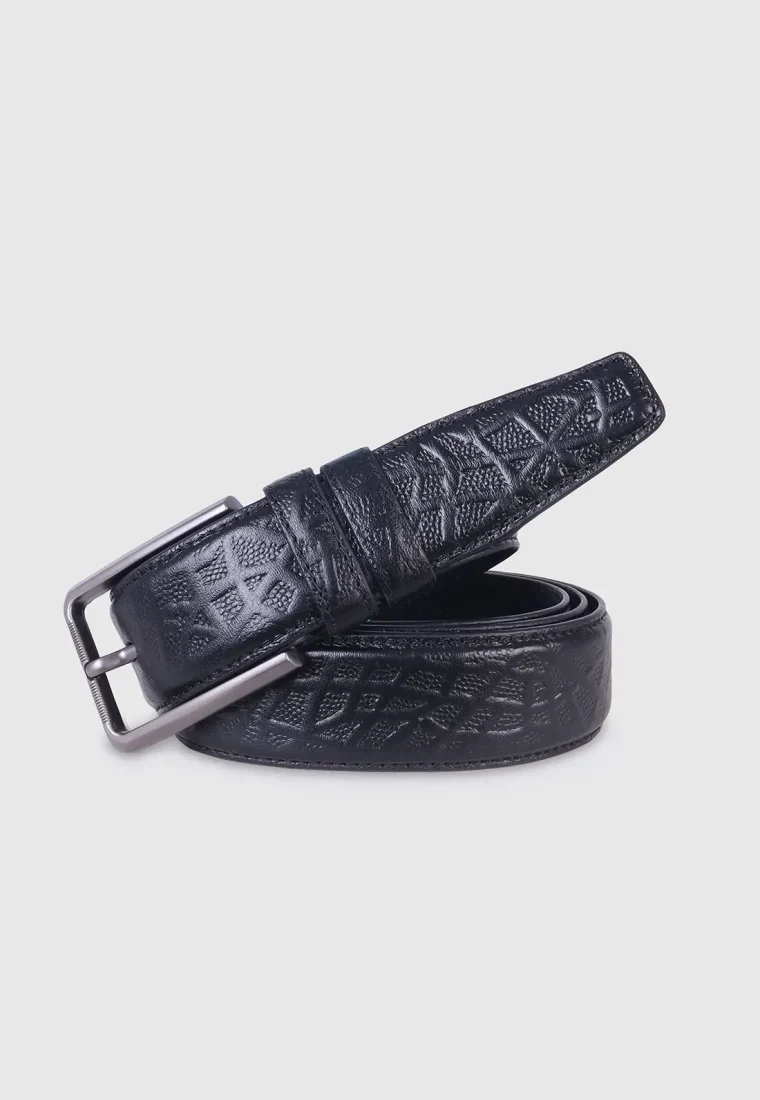 Black Premium Leather Belt