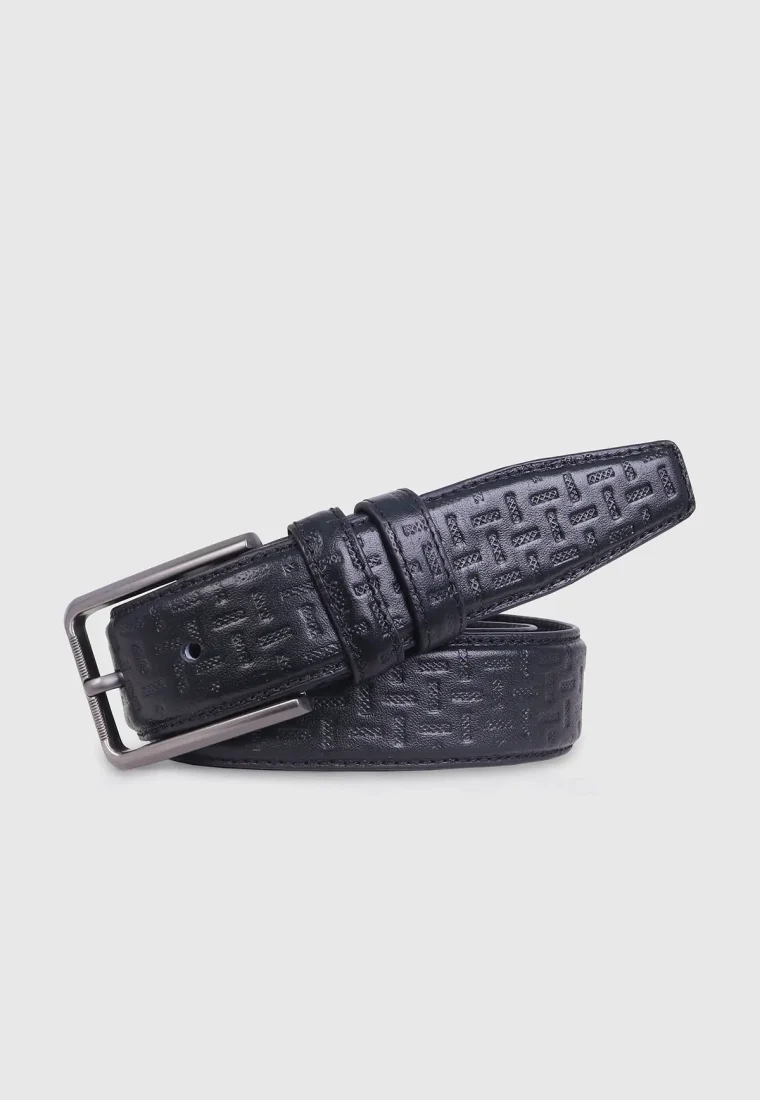 Black Premium Leather Belt