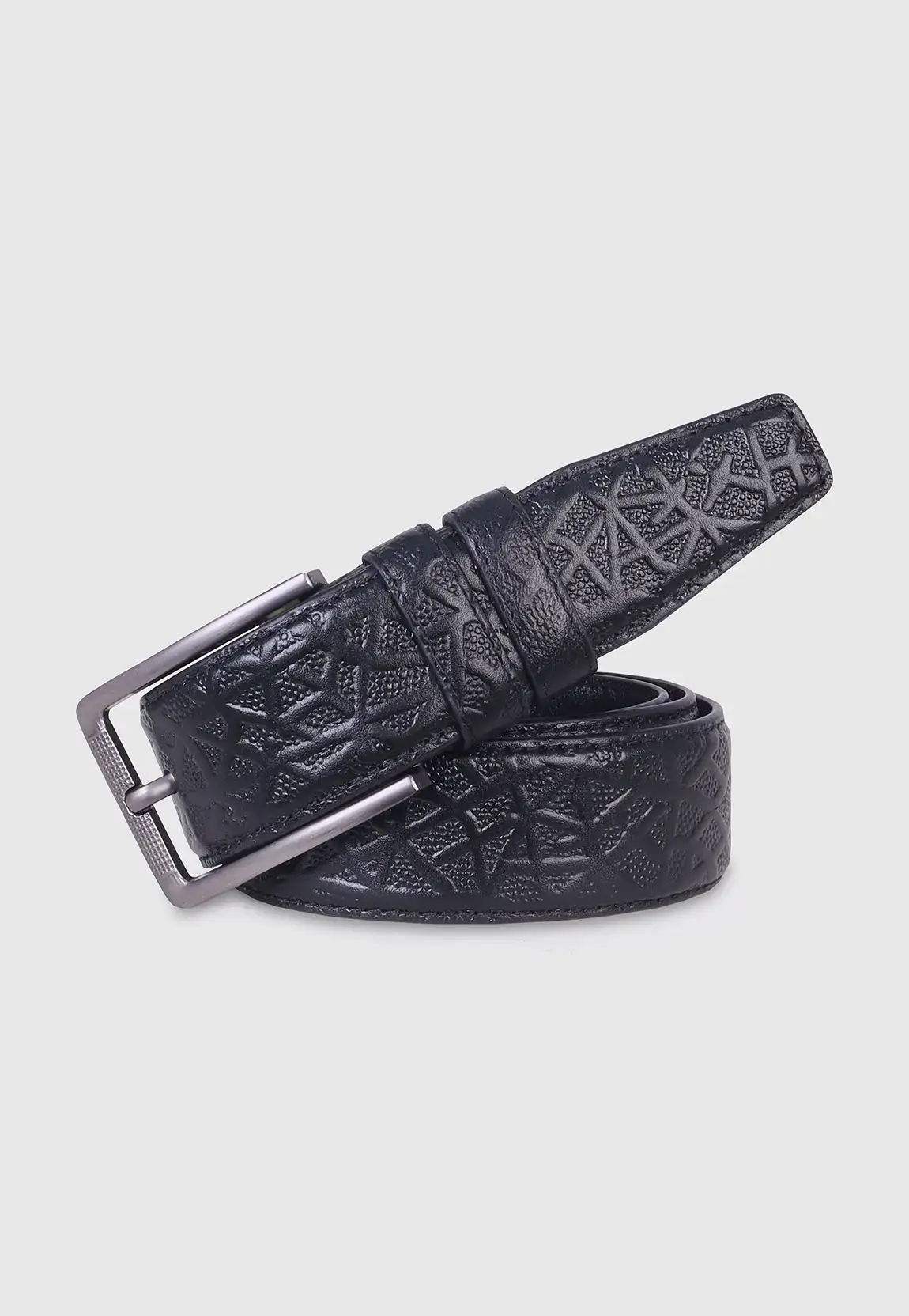 Black Premium Leather Belt