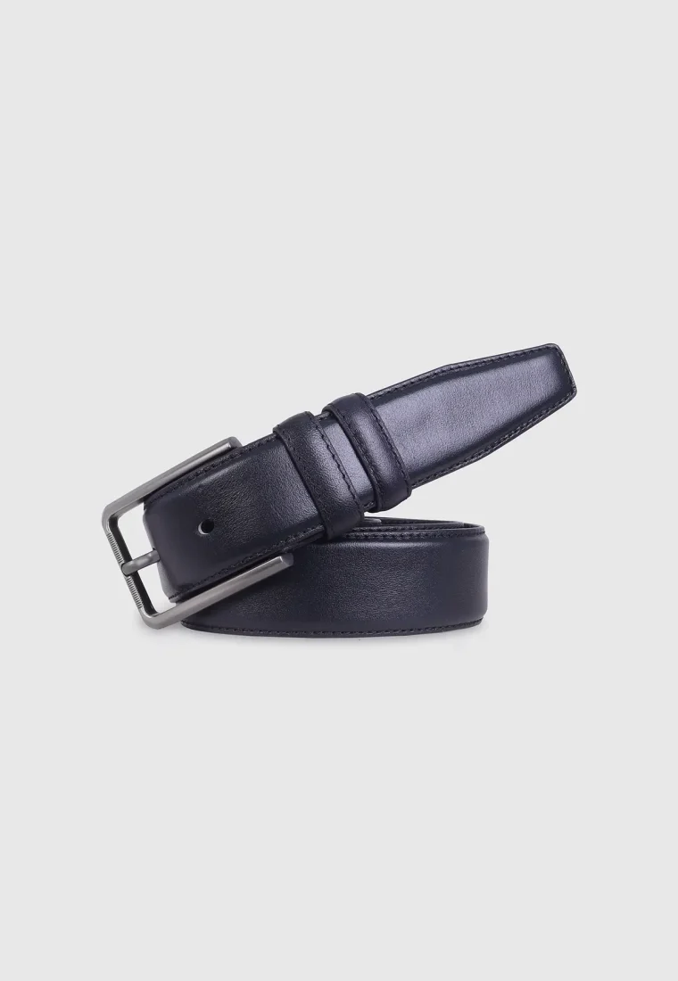 Black Premium Leather Belt