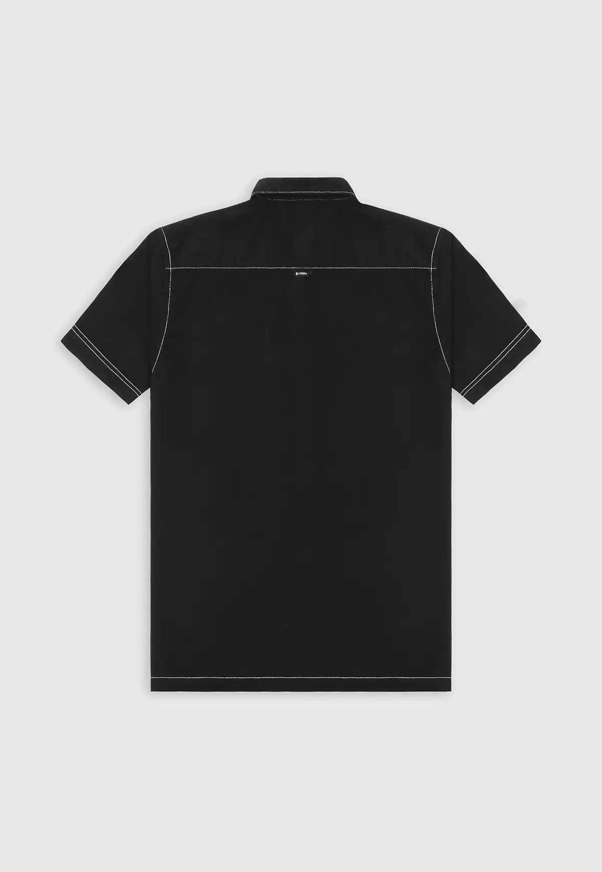 Charcoal Contrast Stitch Shirt - Regular Fit - Image 2