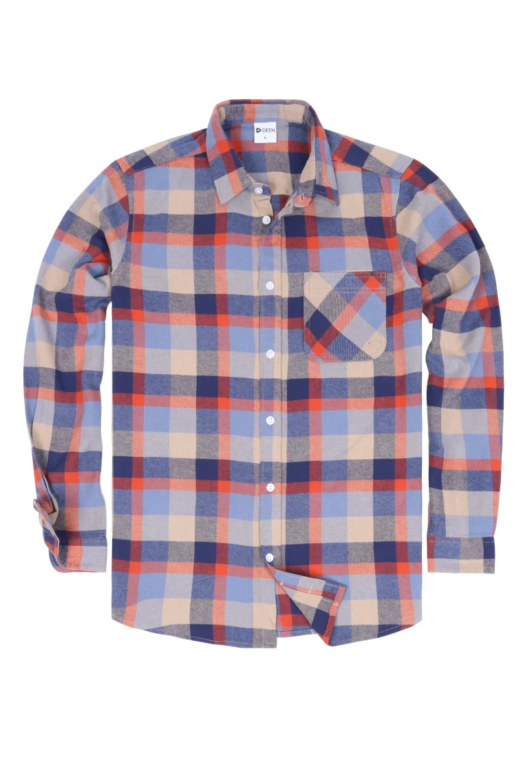 Multi Check Flannel Shirt - Regular fit