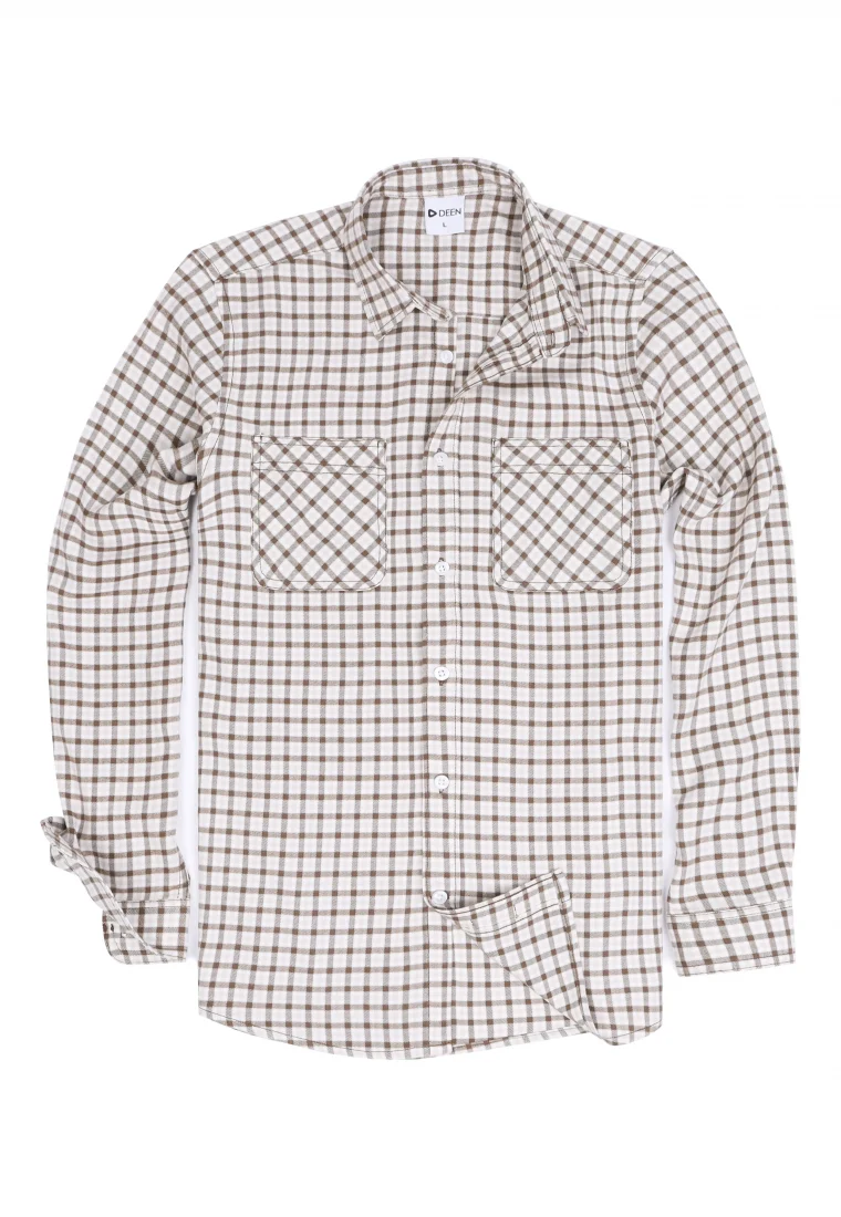 Sandstone Flannel Shirt - Regular fit