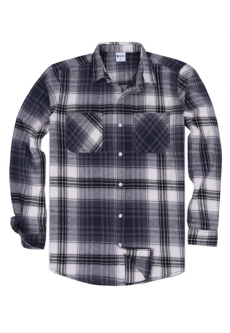 Midnight Check Flannel Shirt - Regular fit
