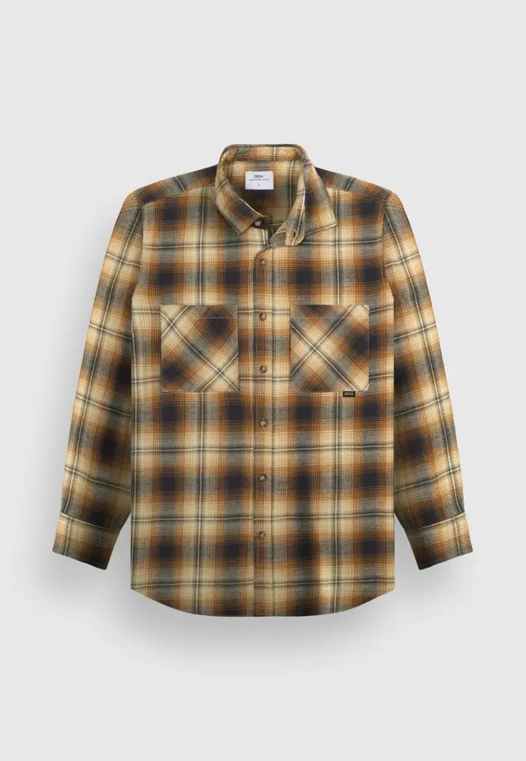 Golden Wheat Flannel Shirt