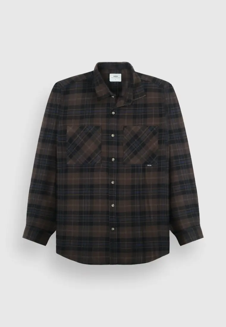 Mocha Brown Flannel Shirt