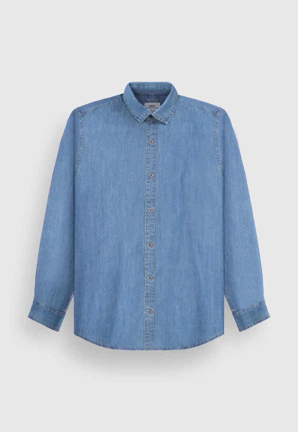 Mid Blue Denim Shirt