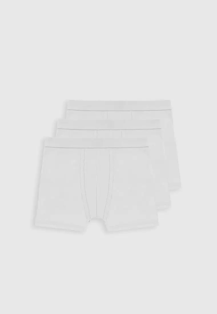 Three-Pack of Boxer Briefs in Stretch Cotton