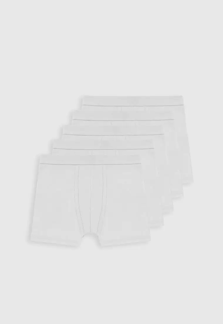 Five-Pack of Boxer Briefs in Stretch Cotton