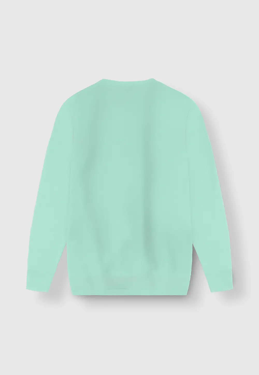 Teal Sweatshirt in French-Terry - Image 2