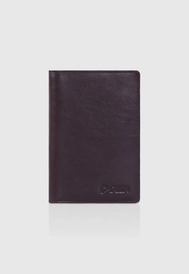 Choco Leather Passport Holder