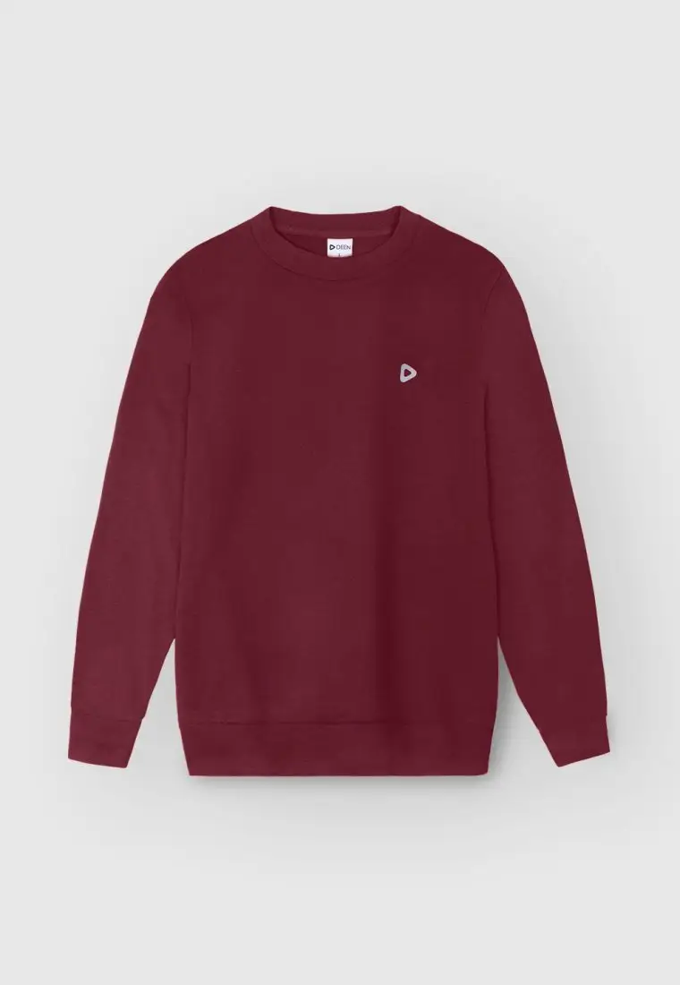 Maroon Sweatshirt in French-Terry