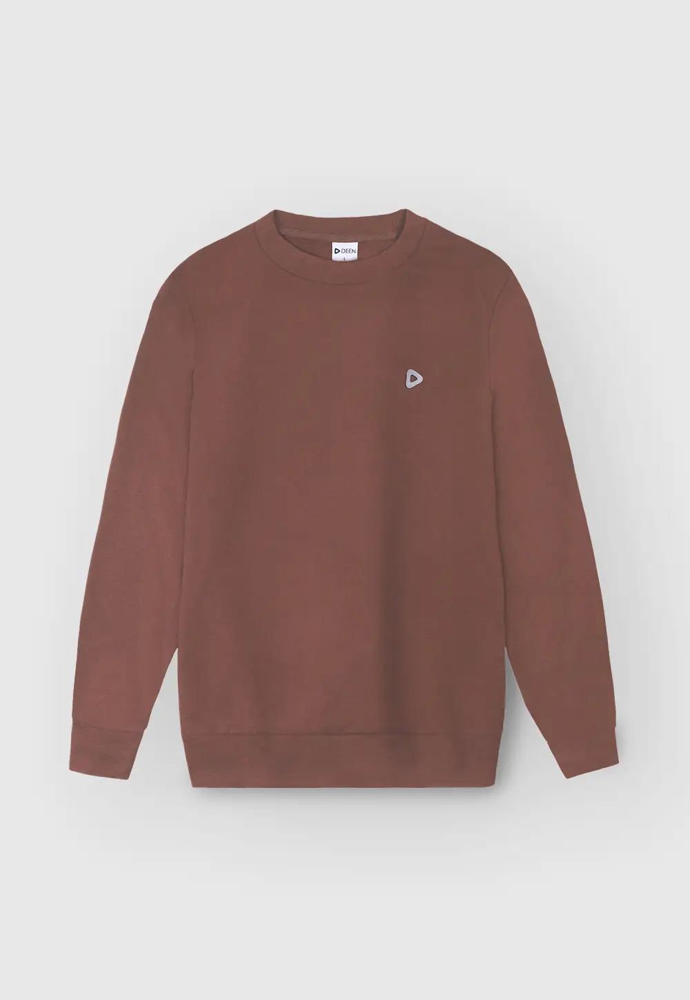 Brown Sweatshirt in French-Terry