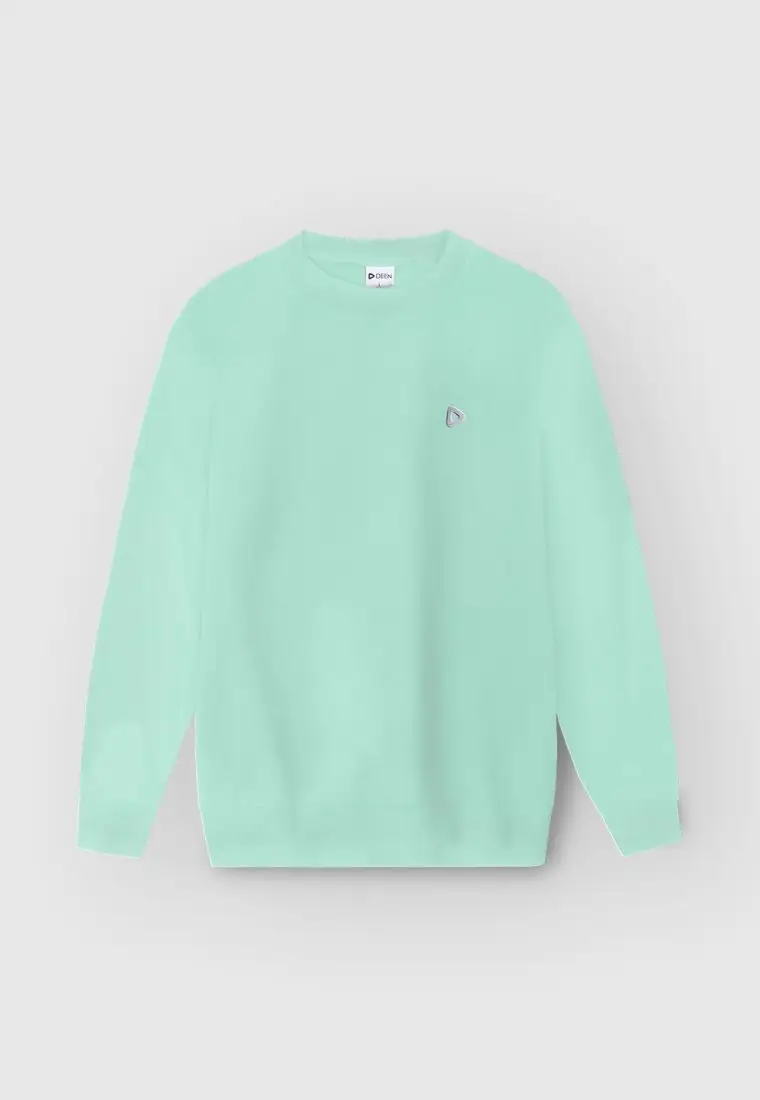 Teal Sweatshirt in French-Terry